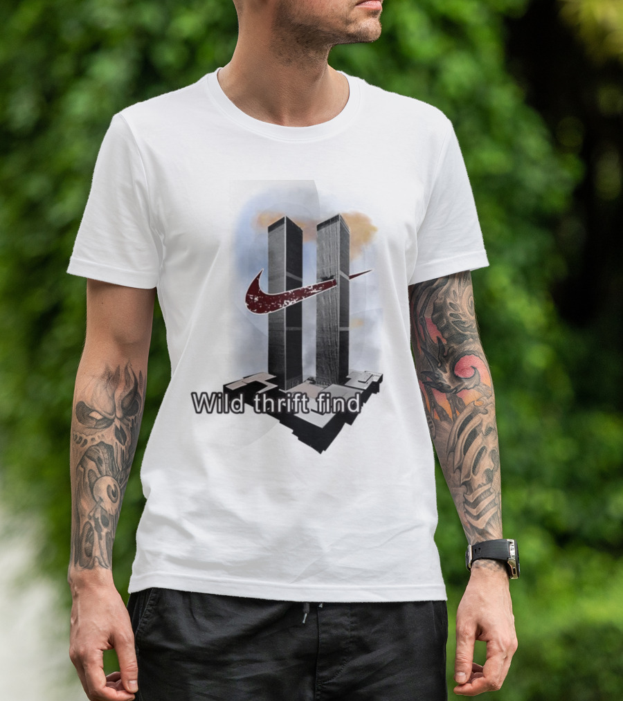 Wild Thrift Find Tiktok Screenshots Twin Towers T-Shirt