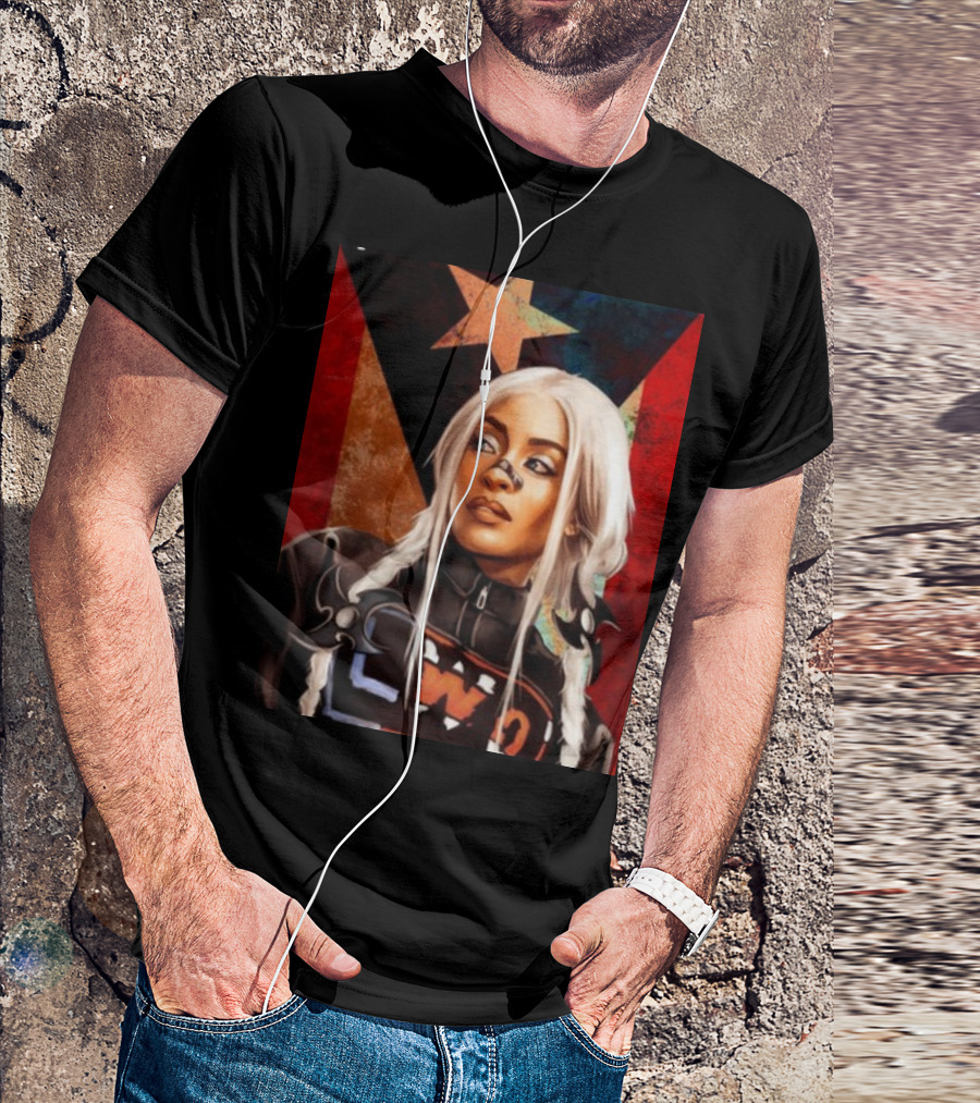 LWO Zelina Vega Fear La Chancla Puerto Rican Flag Background T-Shirt