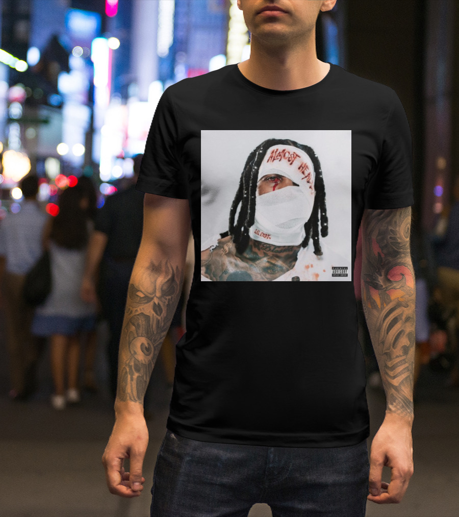 Lil Durk Almost Healed Bandaged Face Album T-Shirt