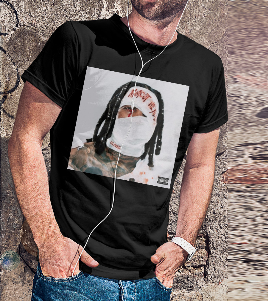 Lil Durk Almost Healed Bandaged Face Album T-Shirt