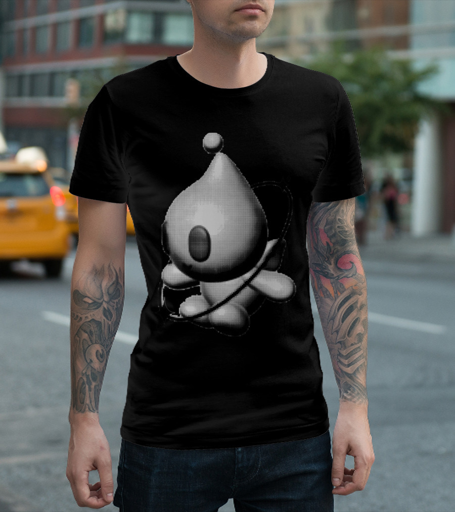 Y2k Friend Retro Digital Character with Orbiting Rings T-Shirt