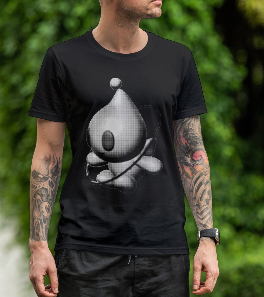 Y2k Friend Retro Digital Character With Orbiting Rings T-Shirt