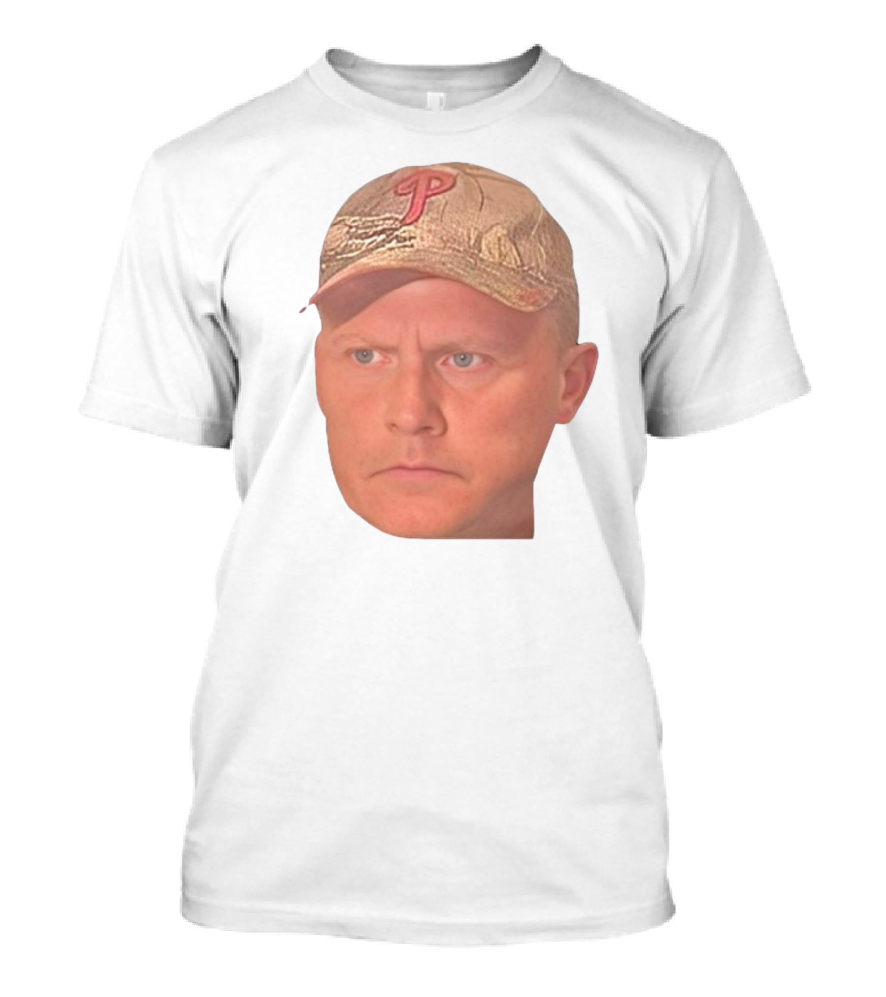 Jordie Jordan Wearing Phillies Cap Jeff Ridgway Psycho Dad Face T-Shirt