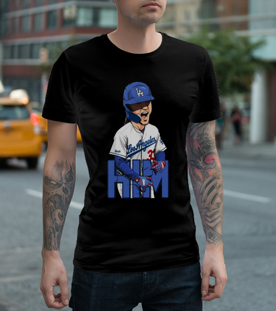 Los Angeles Him James Outman Baseball Player Iconic T-Shirt