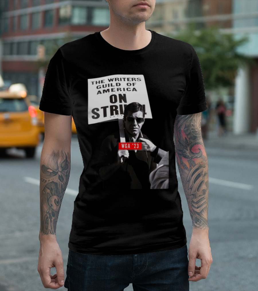 The Writers Guild of America On Strike WGA '23 Jerry Lewis Image T-Shirt