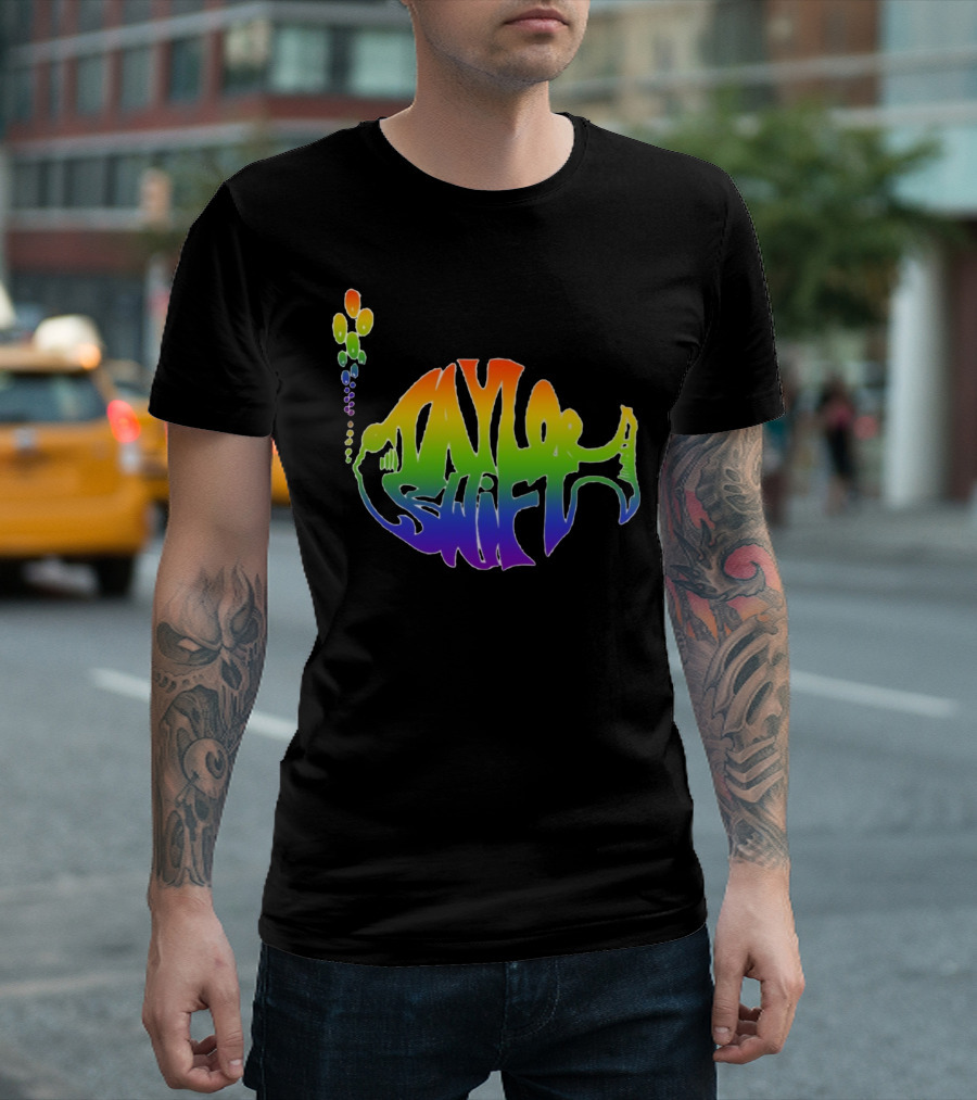 Taylor Swift Phish Logo Rainbow Bubbles T-Shirt