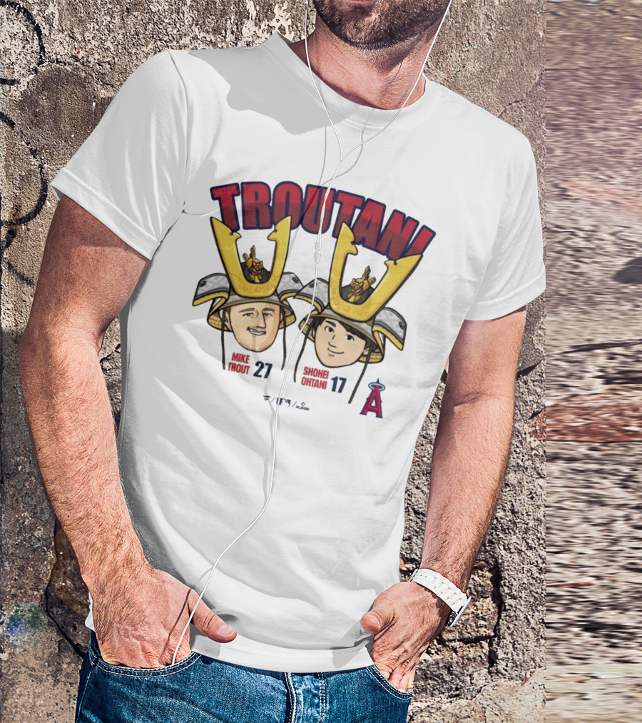 TROUTANI Mike Trout 27 Shohei Otani 17 Angels MLB Collaboration T-Shirt