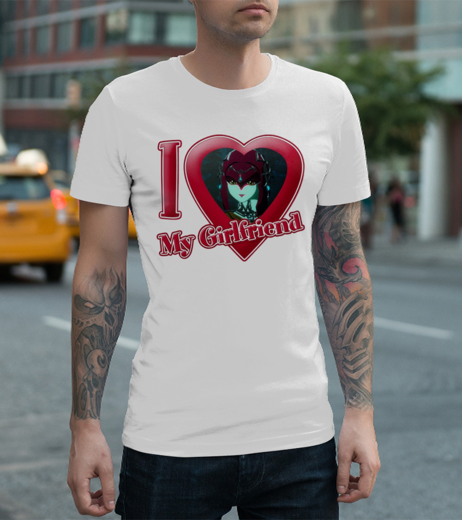 The Legend of Zelda I Love My Girlfriend Mipha Heart T-Shirt