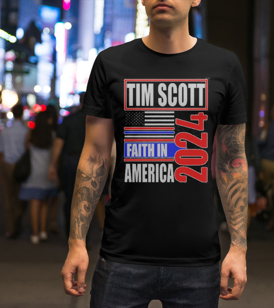 Tim Scott Faith In America 2024 T-Shirt