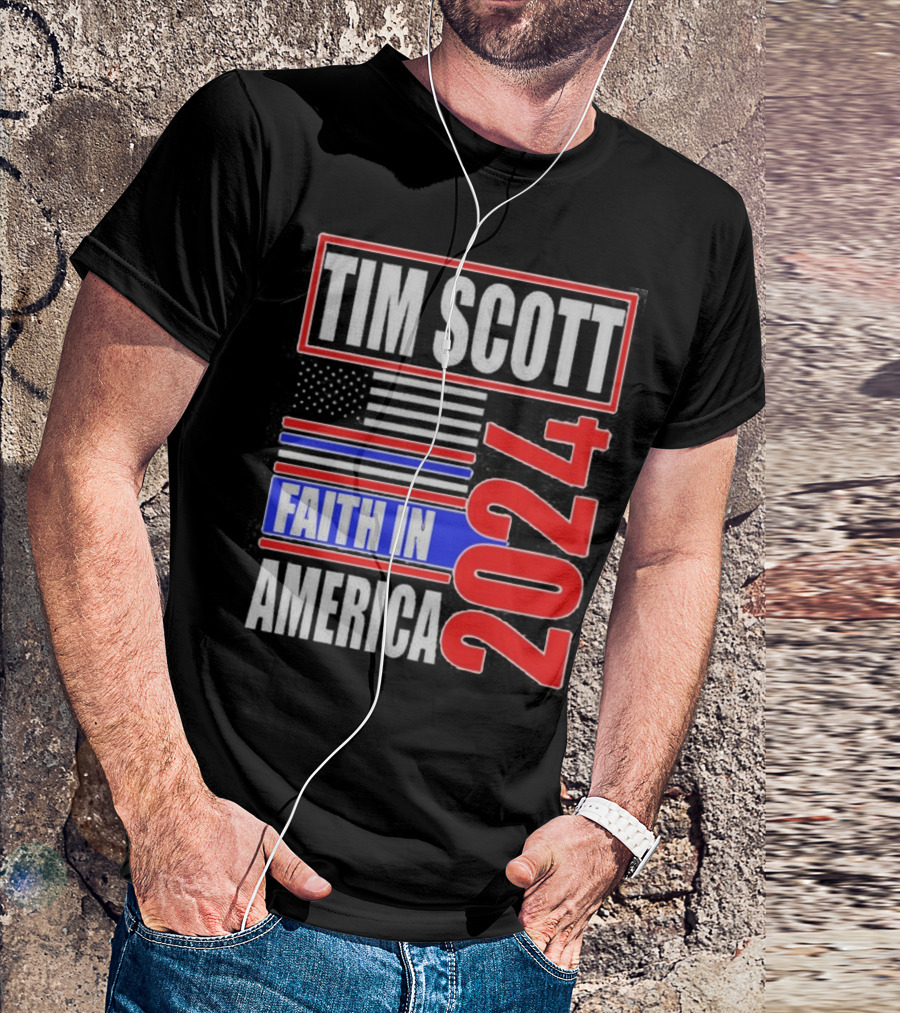 Tim Scott Faith In America 2024 T-Shirt