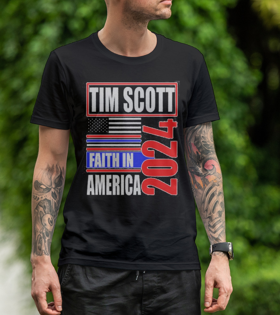 Tim Scott Faith In America 2024 T-Shirt