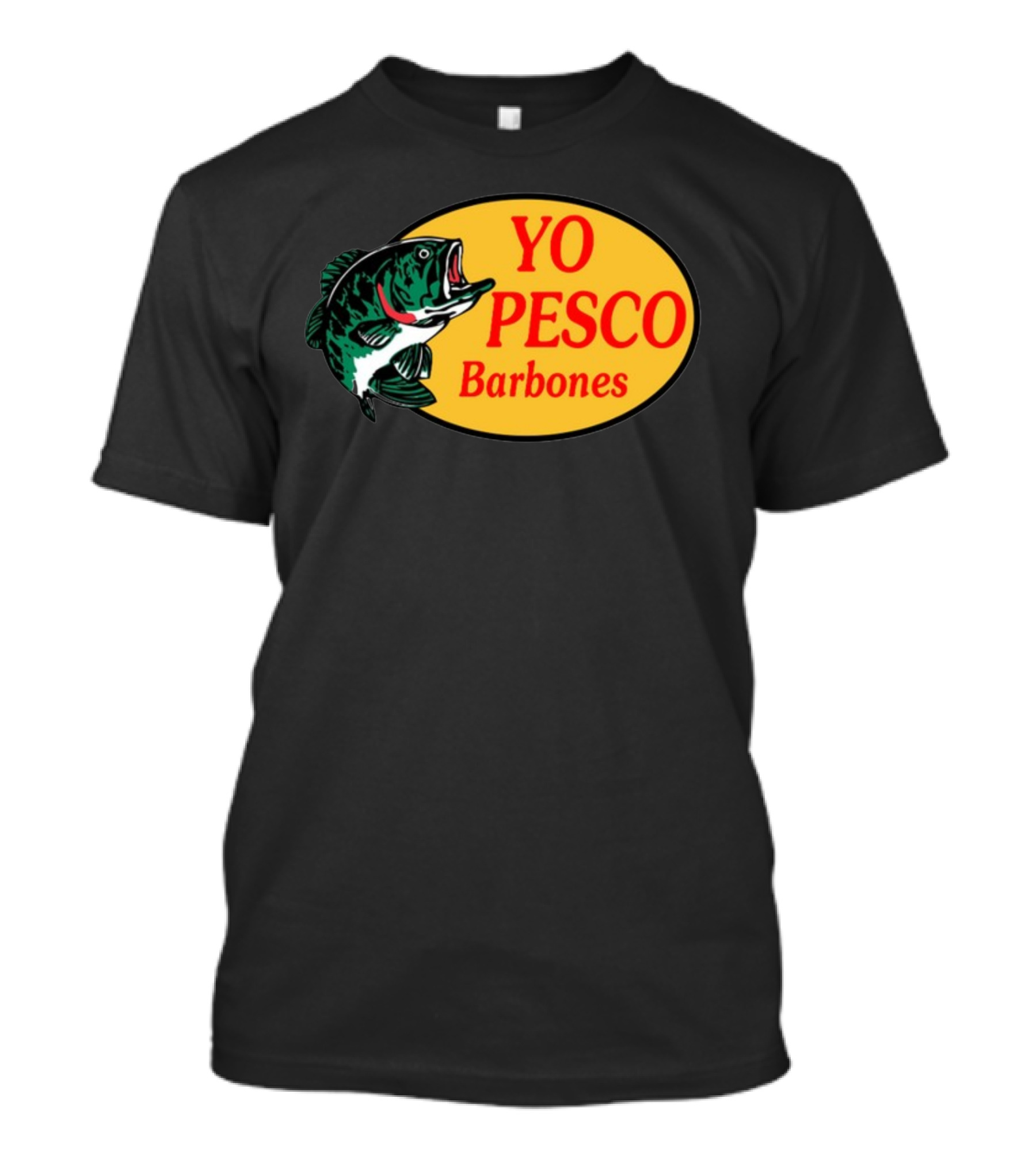 YO PESCO Barbones Fish Oval T-Shirt