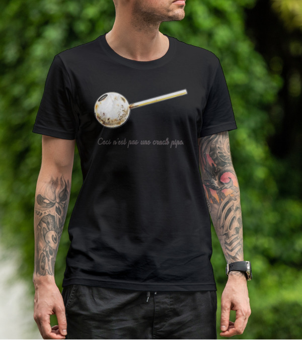 Ceci N'est Pas Une Crack Pipe Rene Magritte Reference T-Shirt