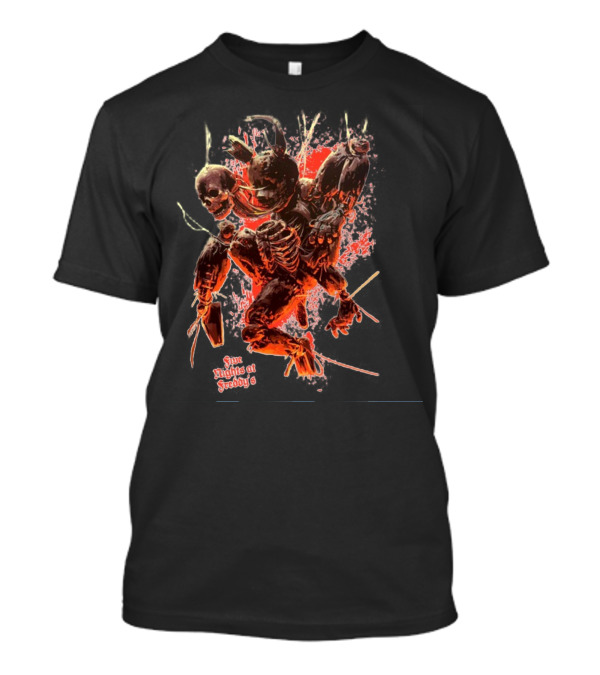 Five Nights At Freddy's Creepy Skeleton Characters T-Shirt