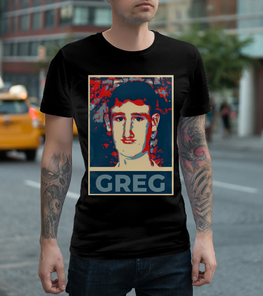 Vote For Greg 2024 Poster Style Iconic Campaign T-Shirt