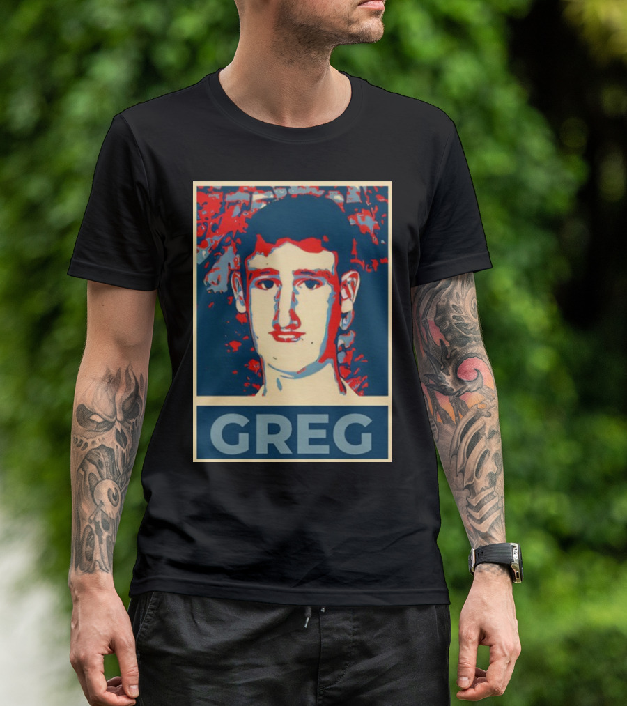 Vote For Greg 2024 Poster Style Iconic Campaign T-Shirt