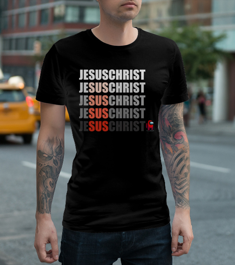 Jesus Christ Sus Among Us Meme T-Shirt