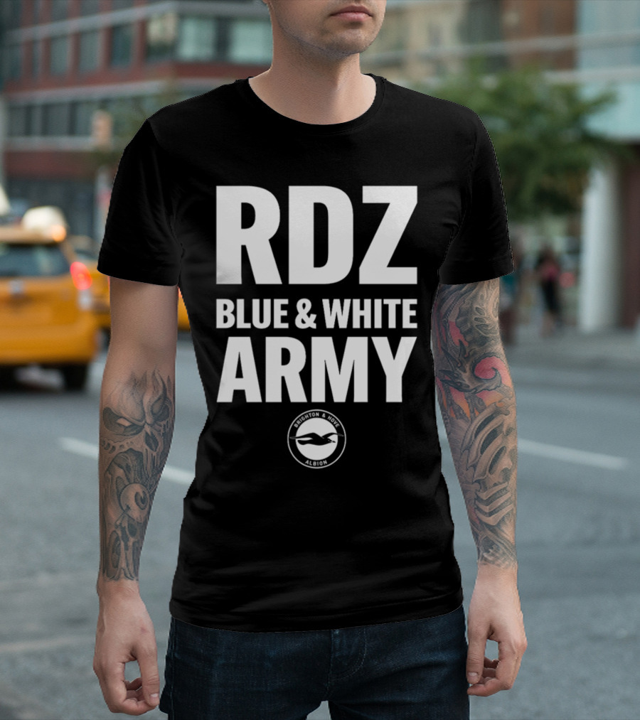 RDZ Blue and White Army Brighton and Hove Albion T-Shirt