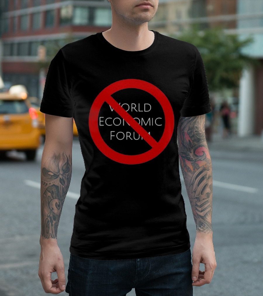 Liz Churchill No World Economic Forum Anti Globalization T-Shirt