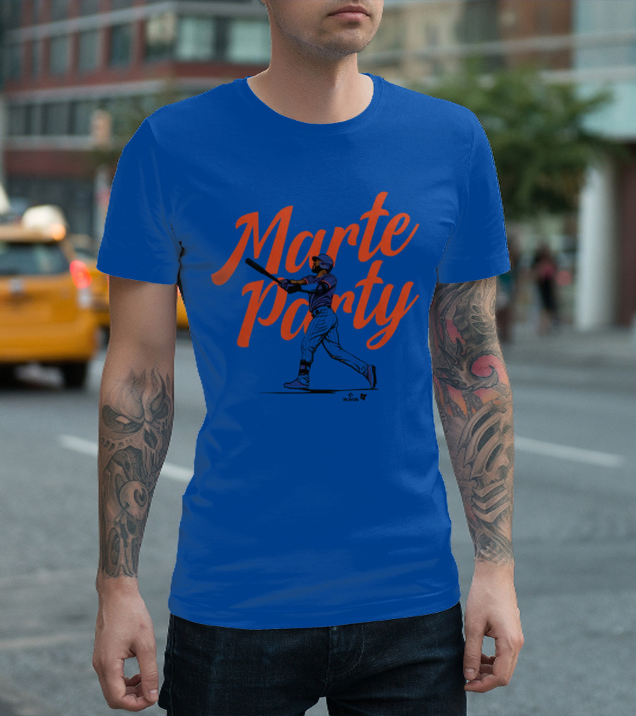 Marte Party New York Baseball Starling Marte T-Shirt