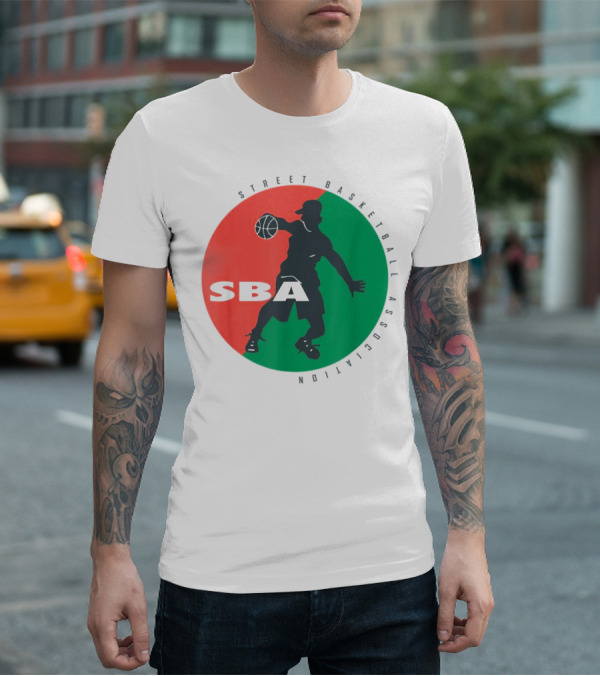 Street Basketball Association SBA Logo Circle T-Shirt