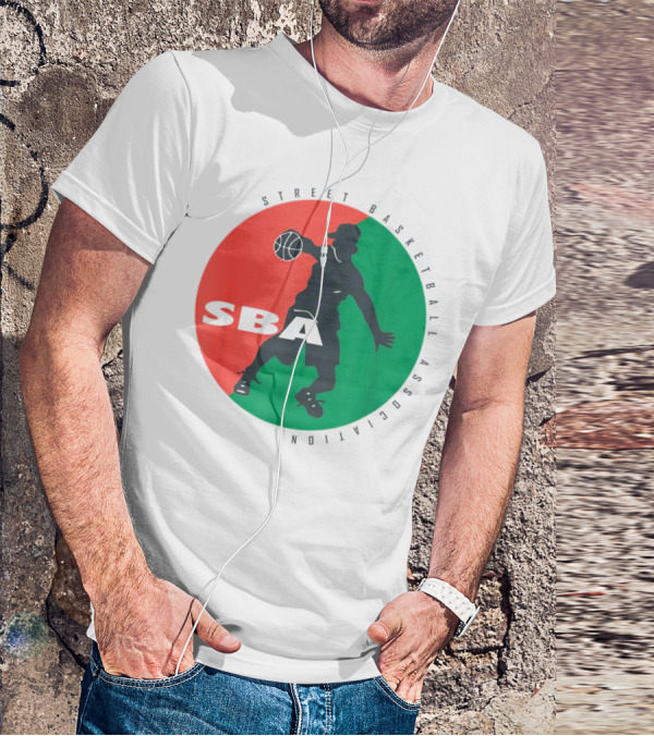 Street Basketball Association SBA Logo Circle T-Shirt