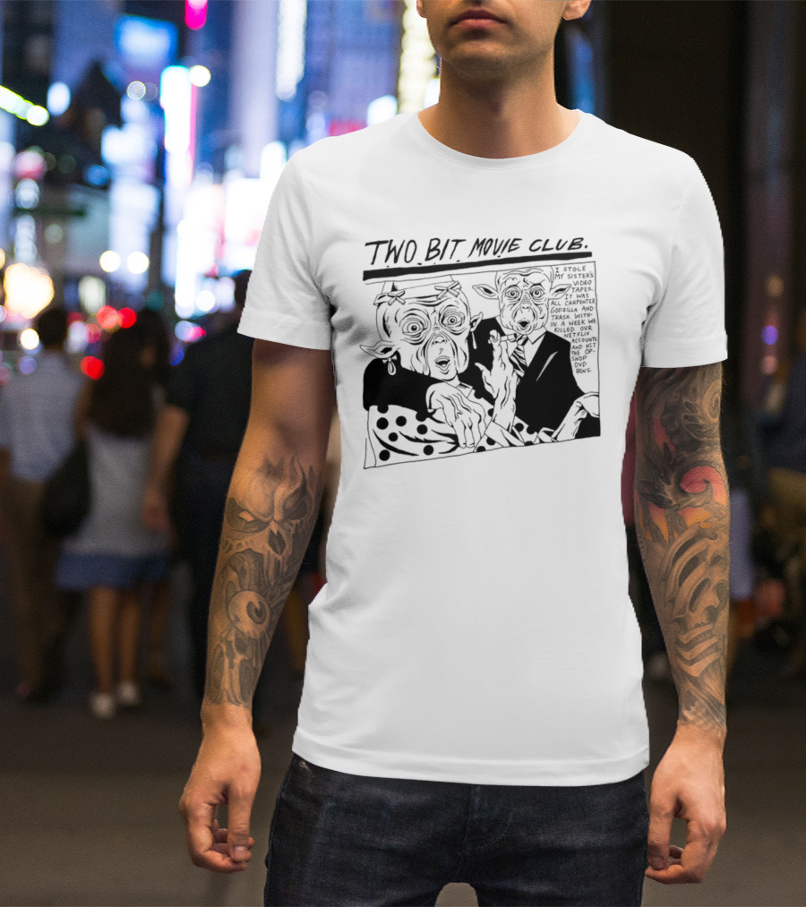 Humanitix Two Bit Movie Club Mac And Me New Farm Cinemas Comic Scene T-Shirt