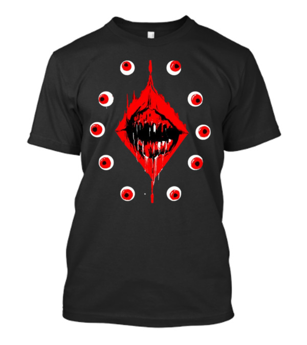 Dave Gloomwood Ultrakill Horror Red Eyes And Mouth T-Shirt