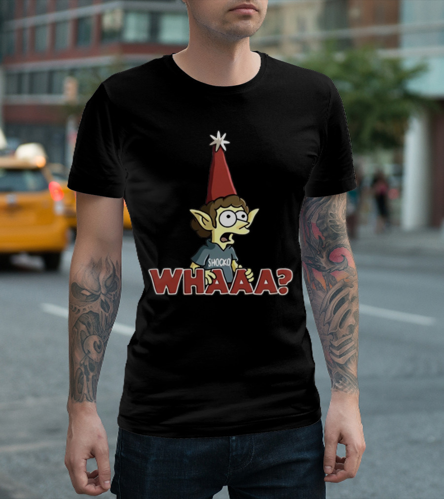 Disenchantment Shocko Whaaa Elf Character Reaction T-Shirt
