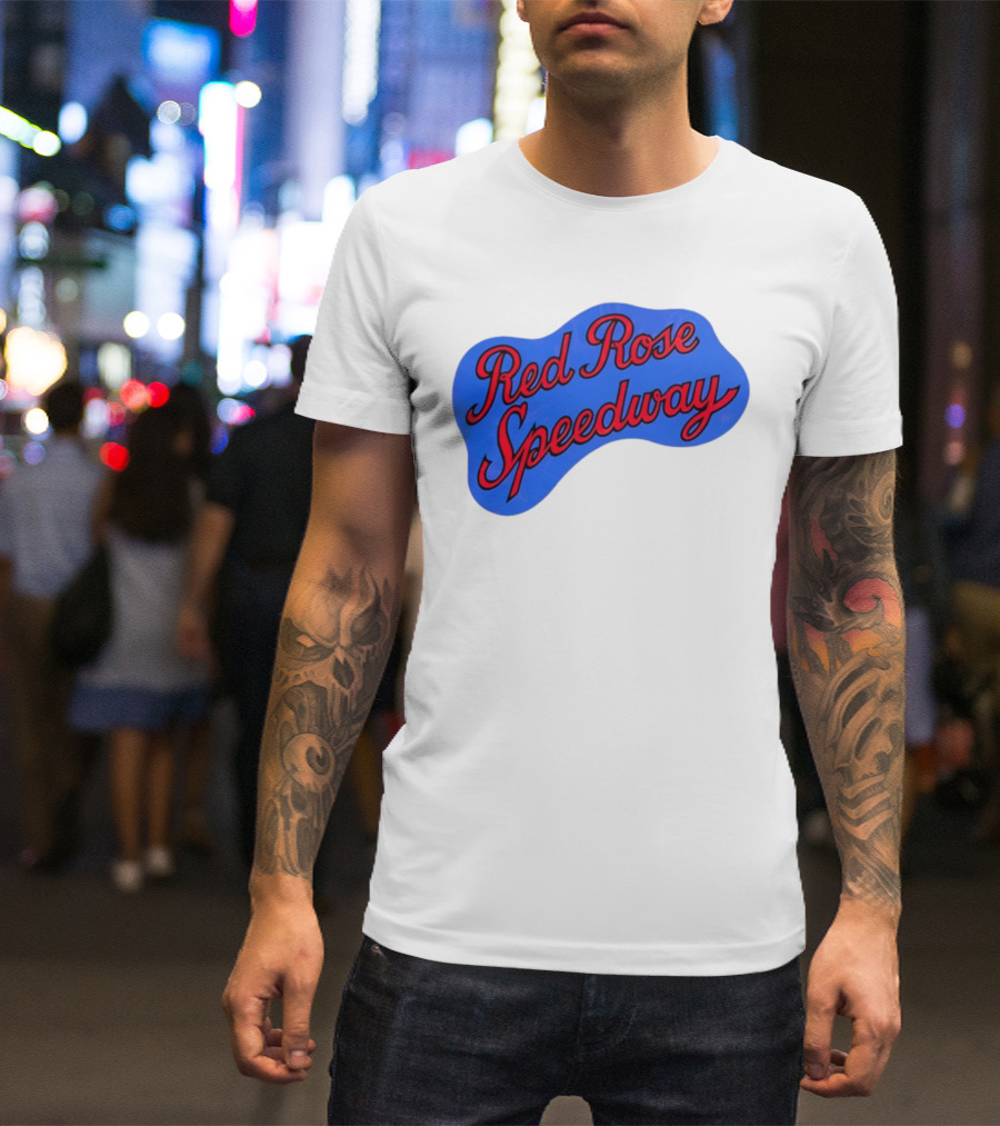 Red Rose Speedway Vintage Blue Emblem T-Shirt