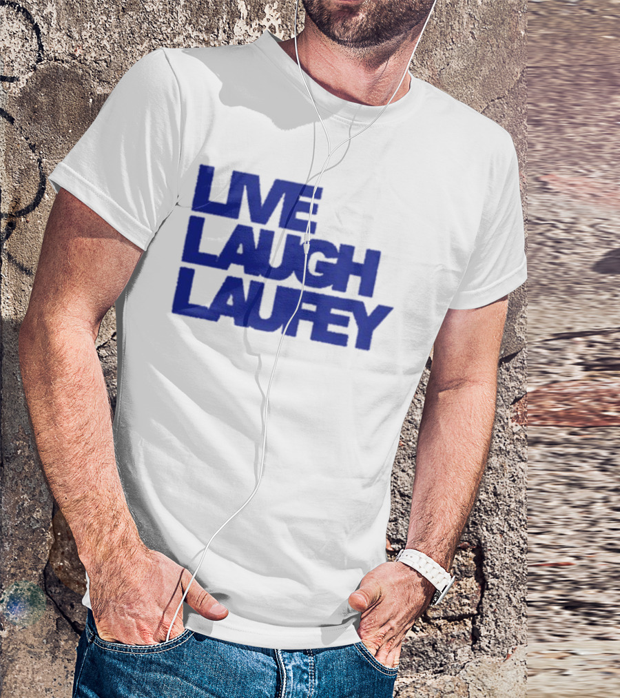 Laufeymusic Live Laugh Laufey Iconic Blue Text T-Shirt