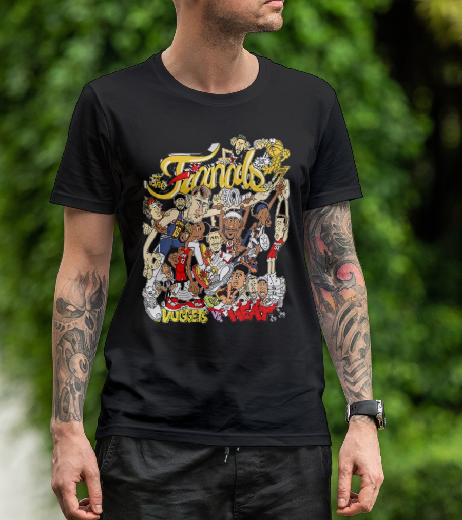 The Finals Nuggets Vs Heat Basketball Cartoon Characters T-Shirt
