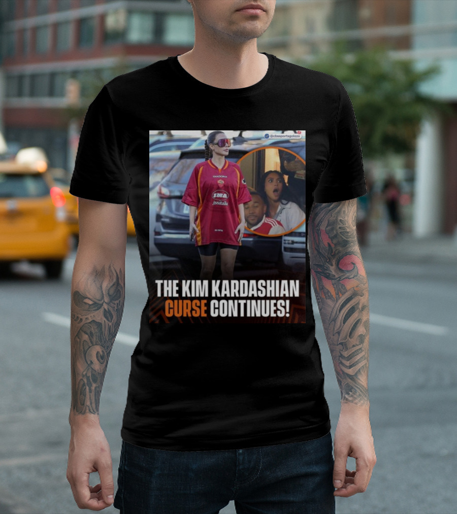 The Kim Kardashian Curse Continues Sports Reaction Scene T-Shirt
