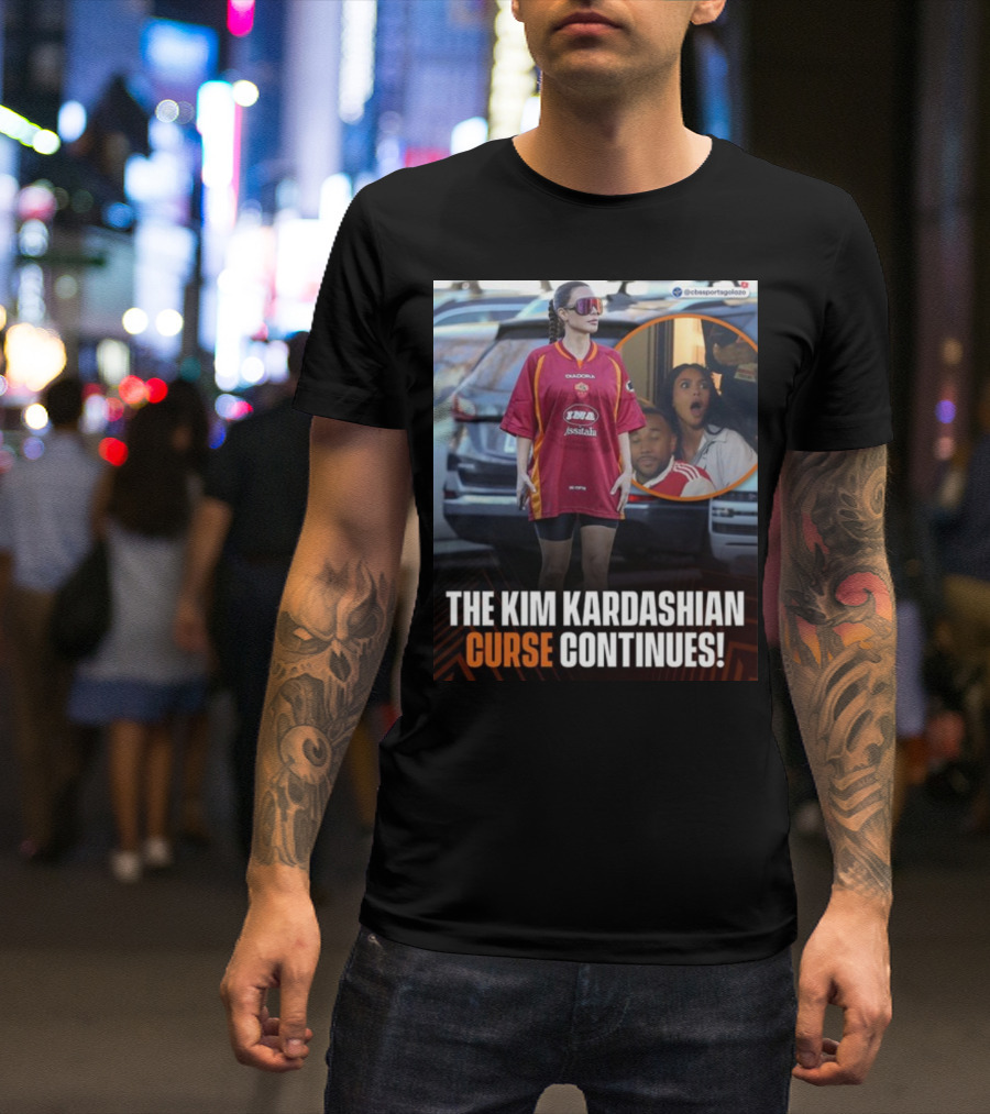 The Kim Kardashian Curse Continues Sports Reaction Scene T-Shirt