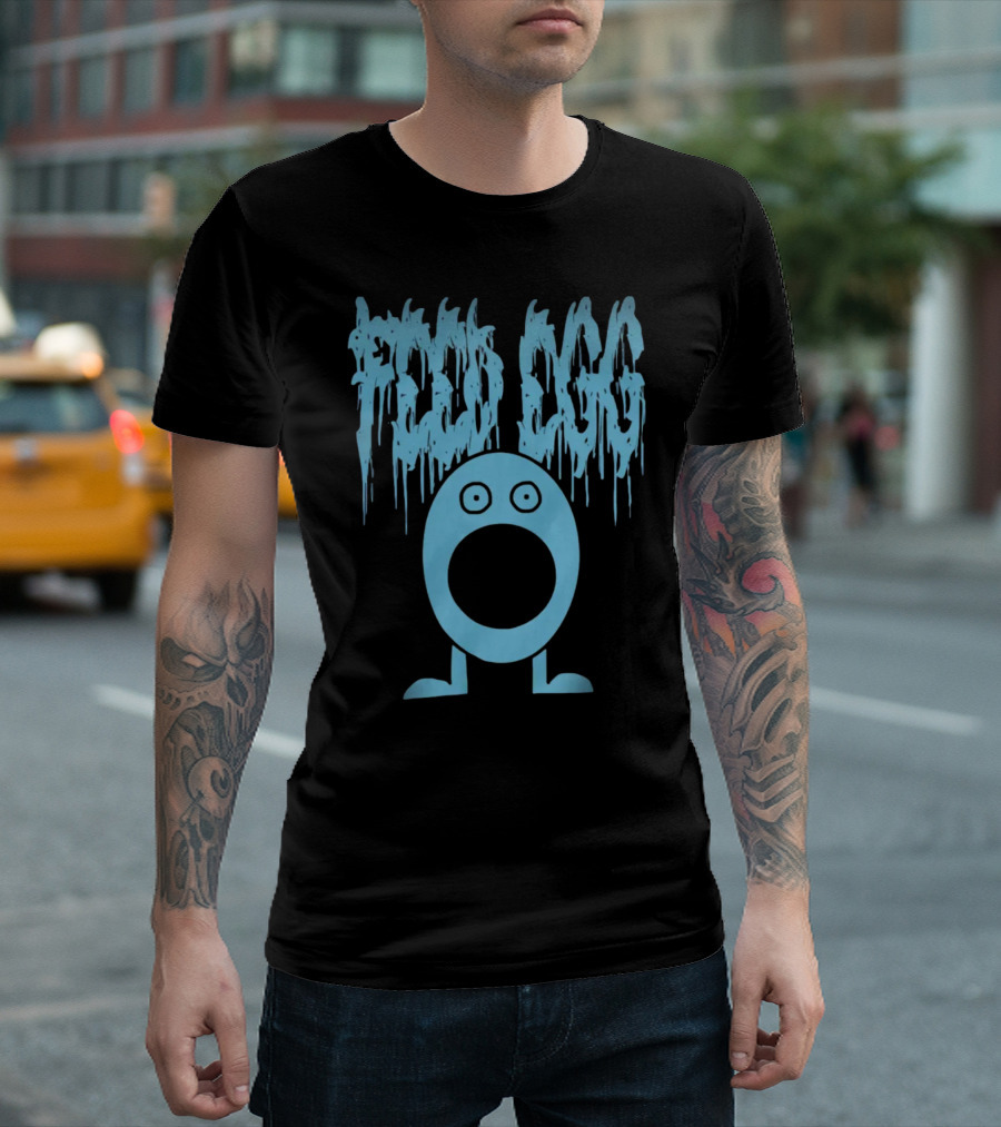 Block Stupidity Not Puberty Feed Egg Dripping Text Iconic T-Shirt