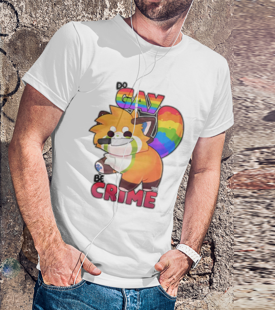 Do Gay Be Crime Rainbow Fox T-Shirt