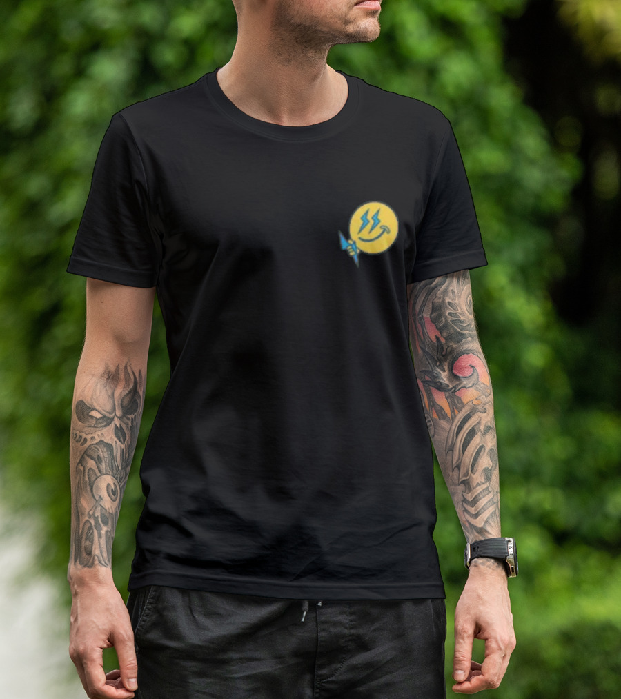 Ateez Thunder Lightning Bolt Smile T-Shirt