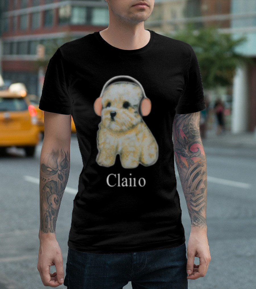 Clairo Dog With Headphones T-Shirt