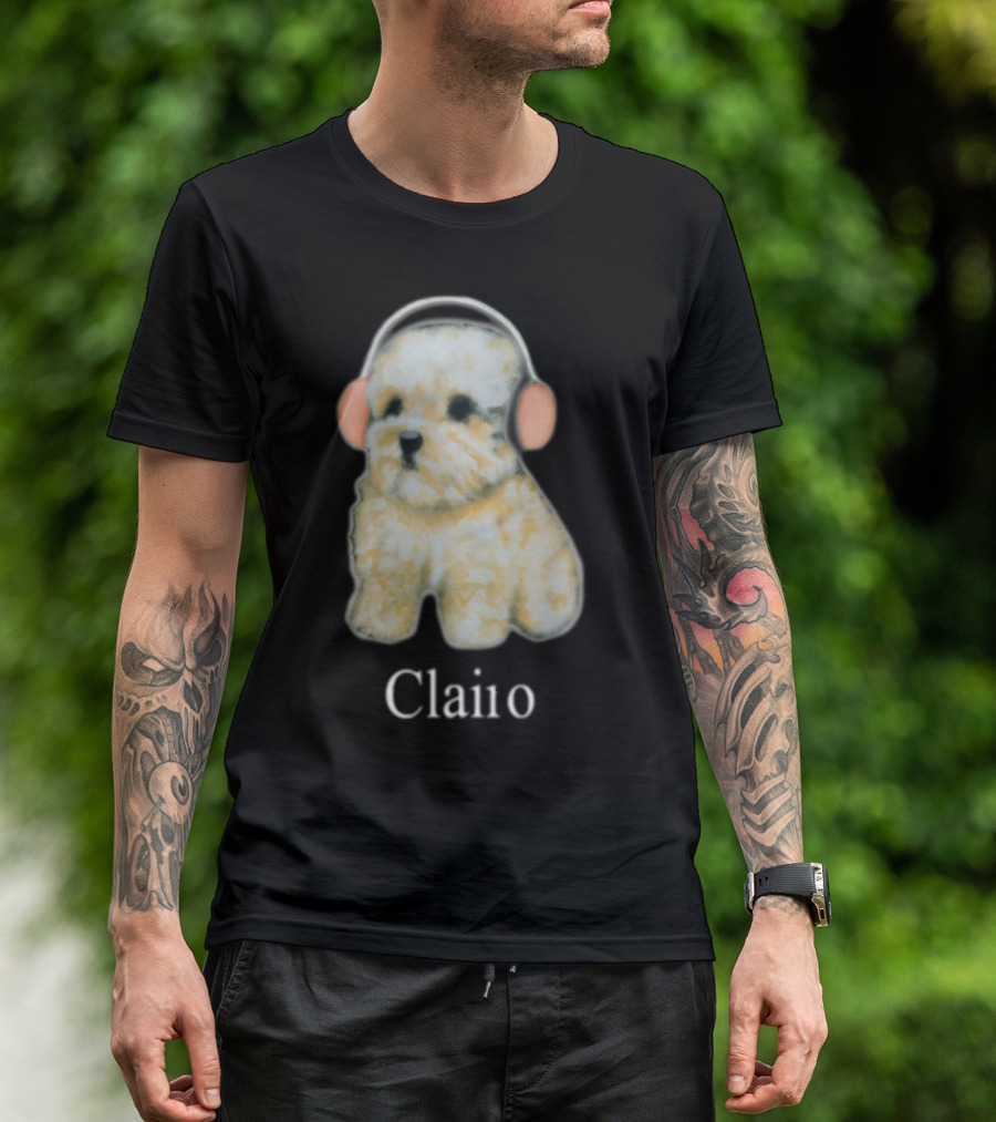 Clairo Dog With Headphones T-Shirt