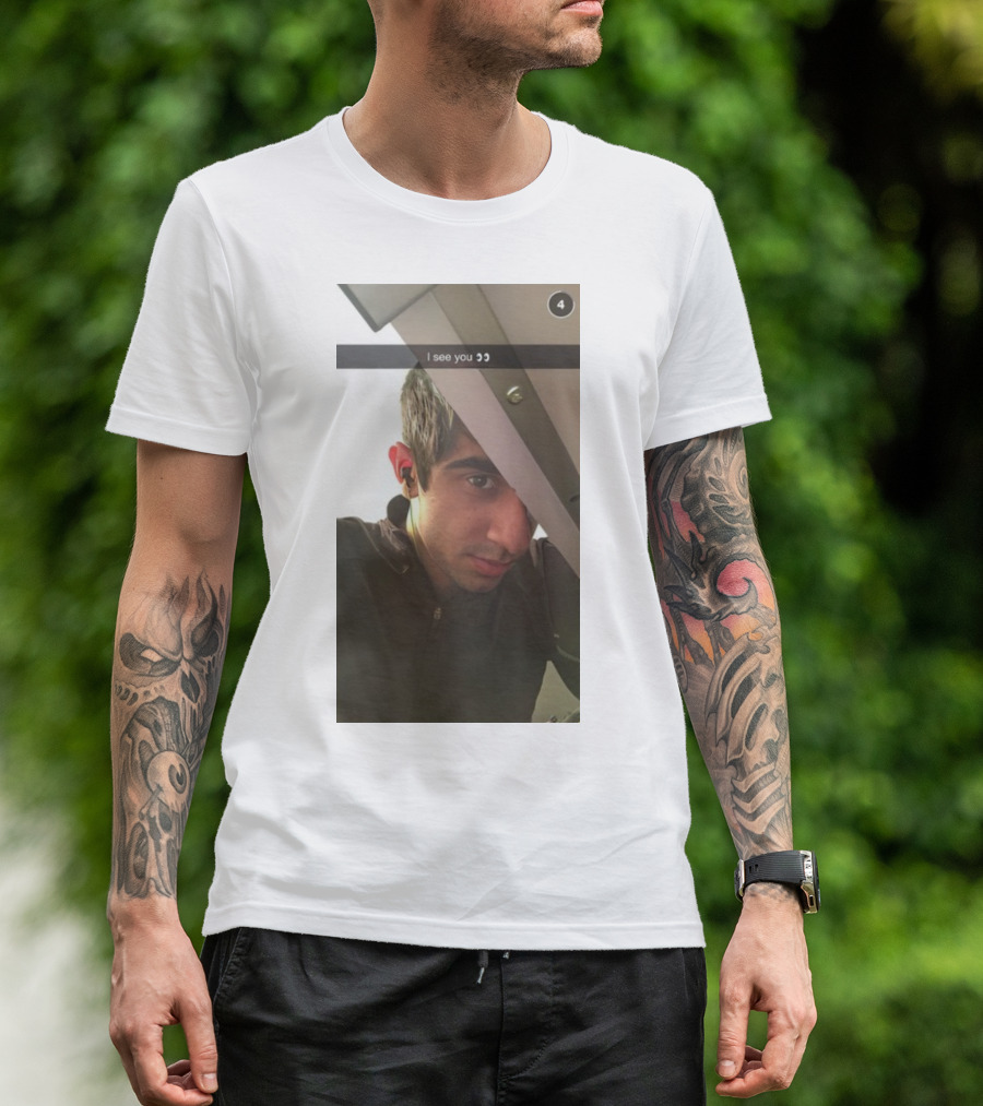 Vikram Singh Barn I See You Snapchat Selfie Image T-Shirt