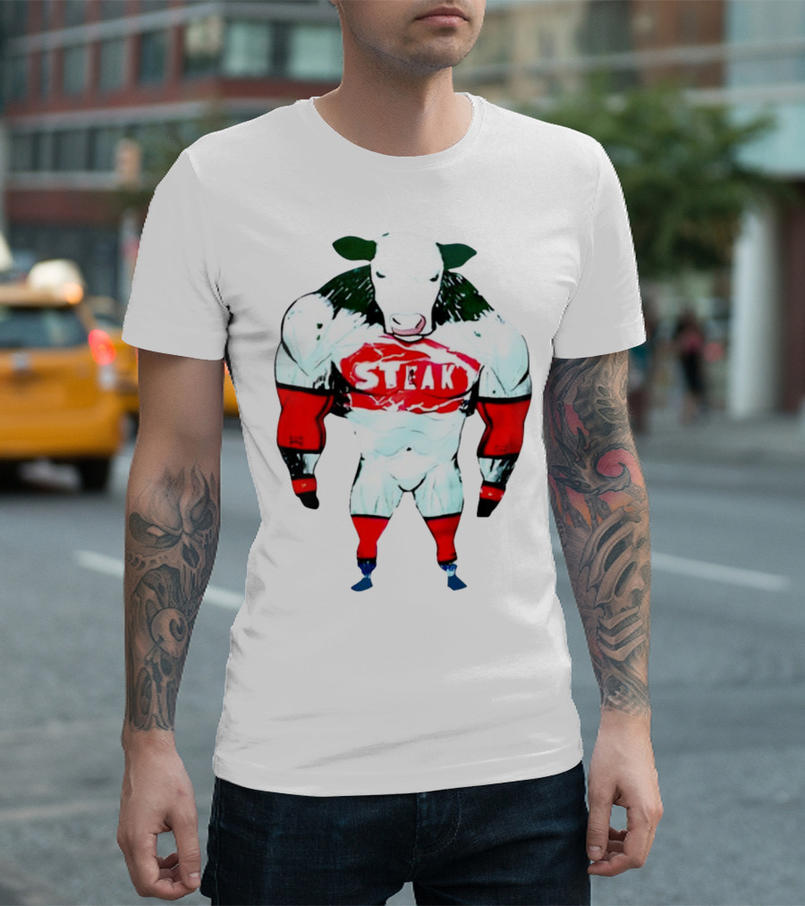 Dr Shawn Baker Steak Cow Bodybuilder T-Shirt