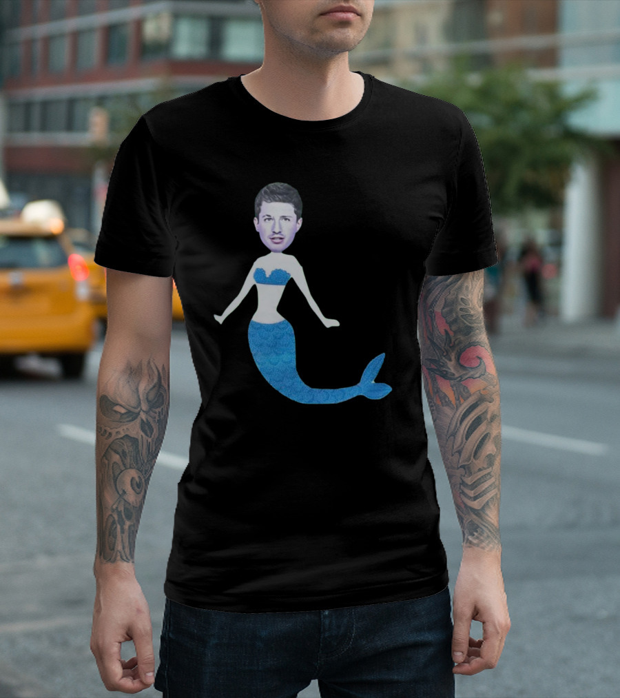 Charlie's Mermaid Head Hoodie Aquatic Vibe T-Shirt