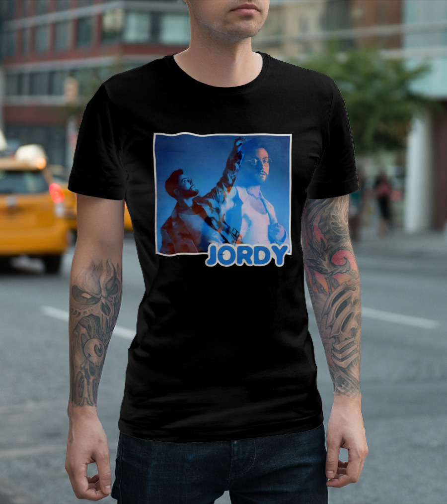 Jordy Feelin Blue Dual Portrait with Cool Tones T-Shirt