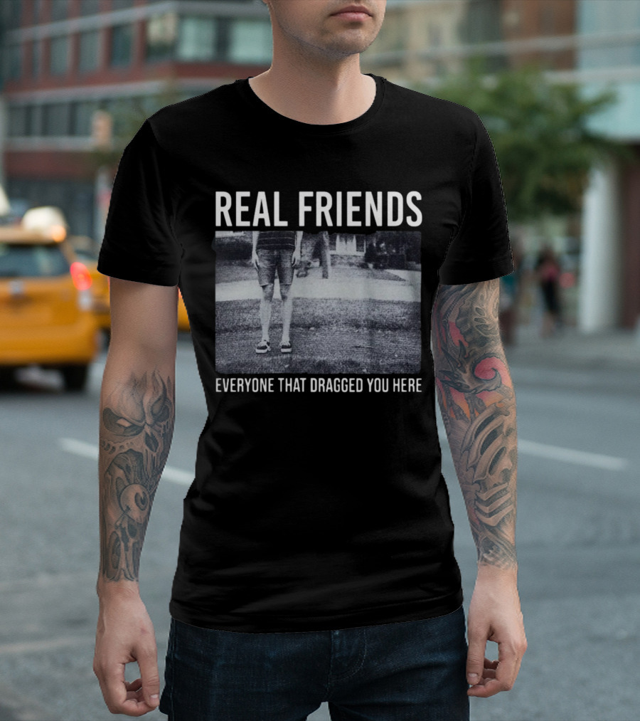 REAL FRIENDS Everyone That Dragged You Here Album Cover T-Shirt