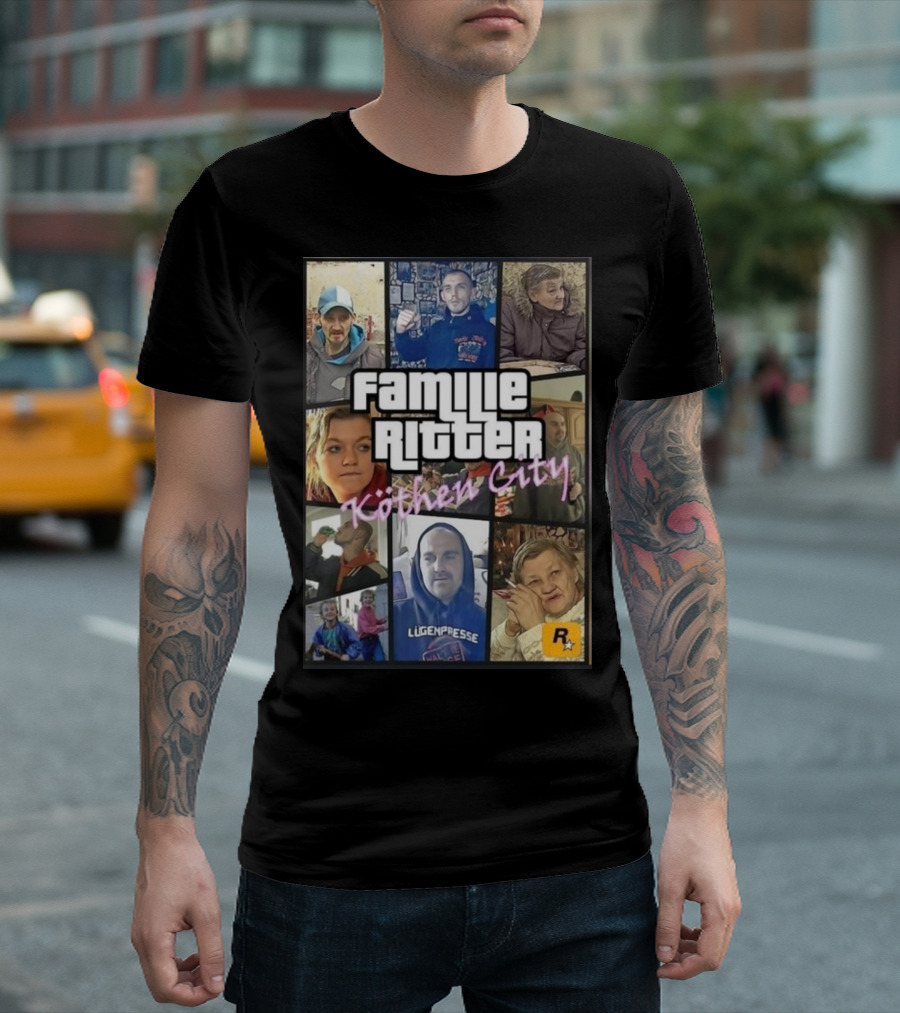 Familie Ritter Köthen City Rockstar Hauer Bermann Lügenpresse T-Shirt