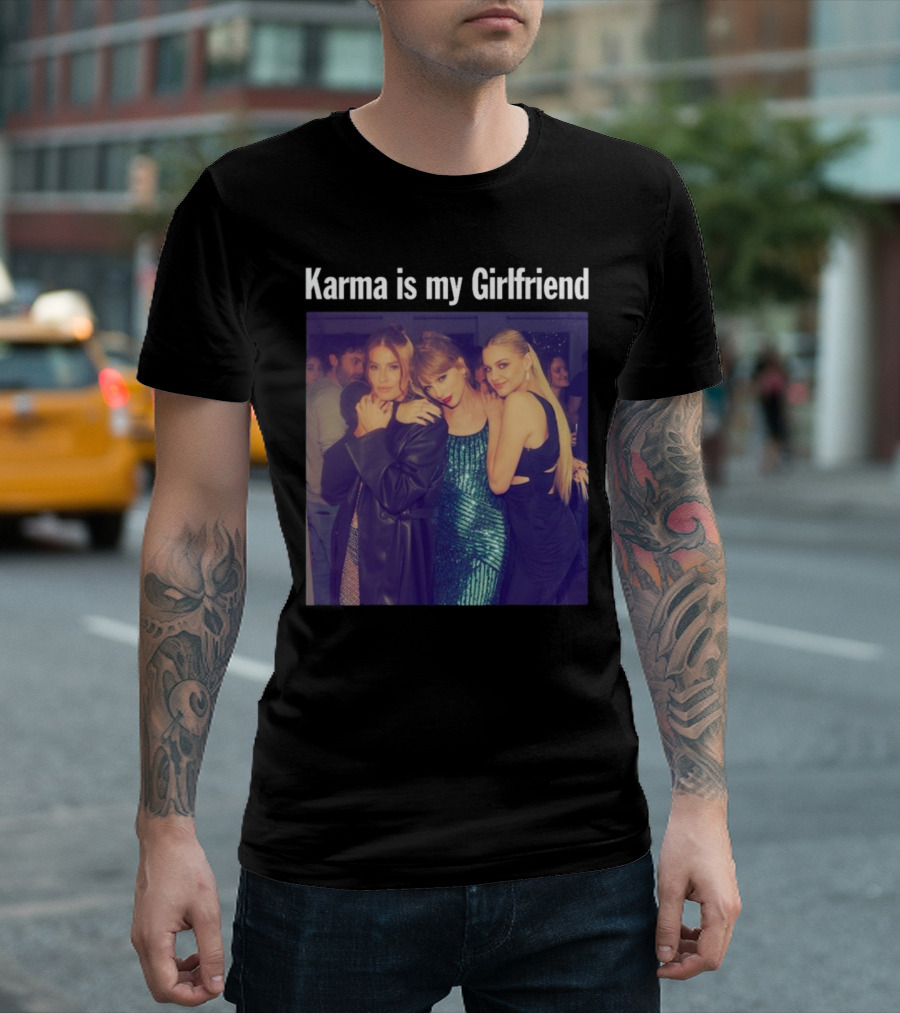 Karma Is My Girlfriend Taylor Green Blue Dress T-Shirt
