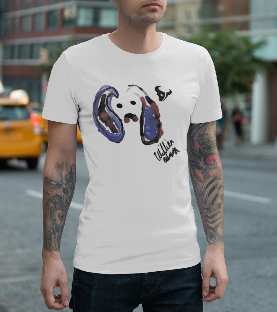 Texans Will Anderson Jr Artwork Featuring Rookie Signature T-Shirt