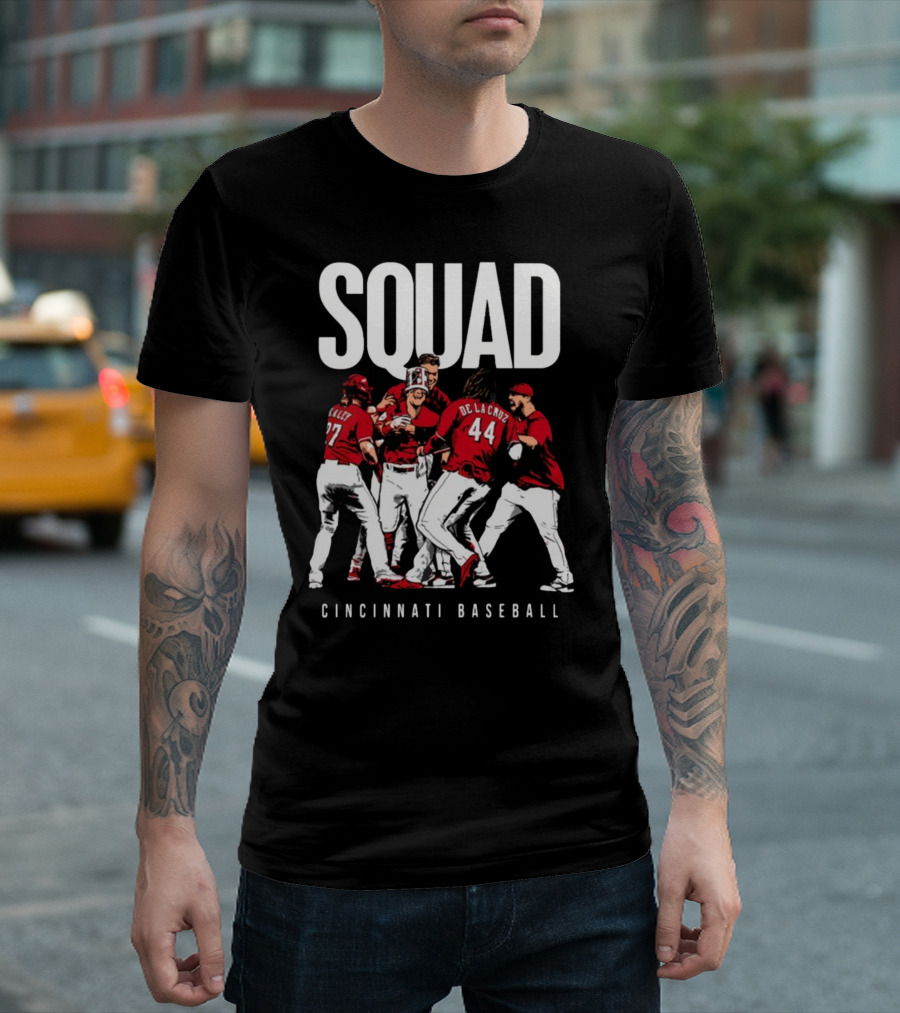 SQUAD Cincinnati Baseball Team T-Shirt