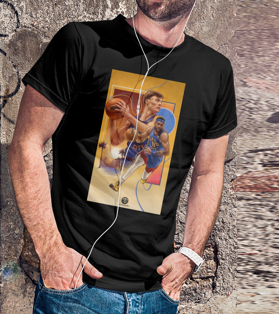 Denver Nuggets Bruce And Christian City Edition Basketball T-Shirt