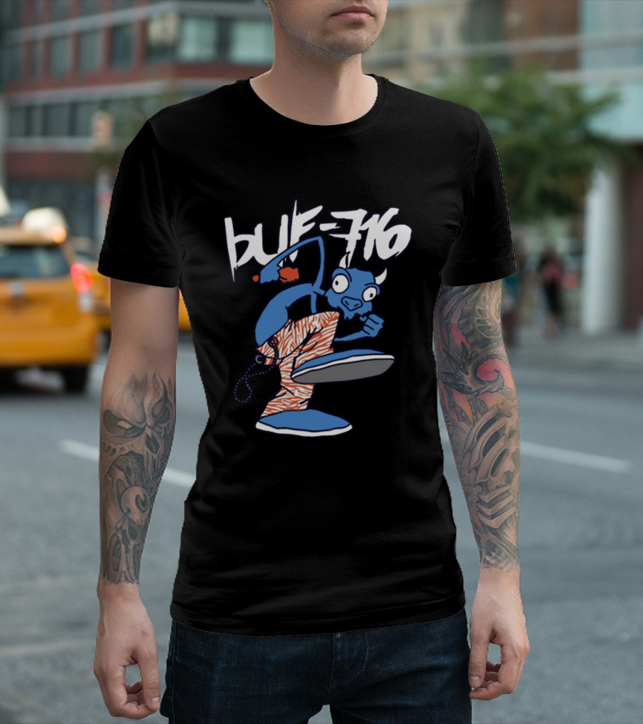 BUF 716 Martial Arts Buffalo Character T-Shirt
